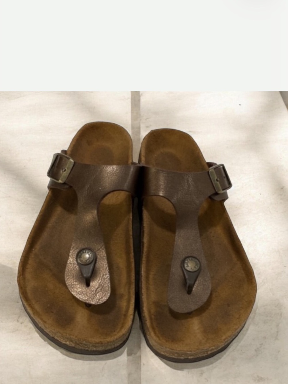 BIRKENSTOCK Gizeh Thong Brown Sandals Size 36